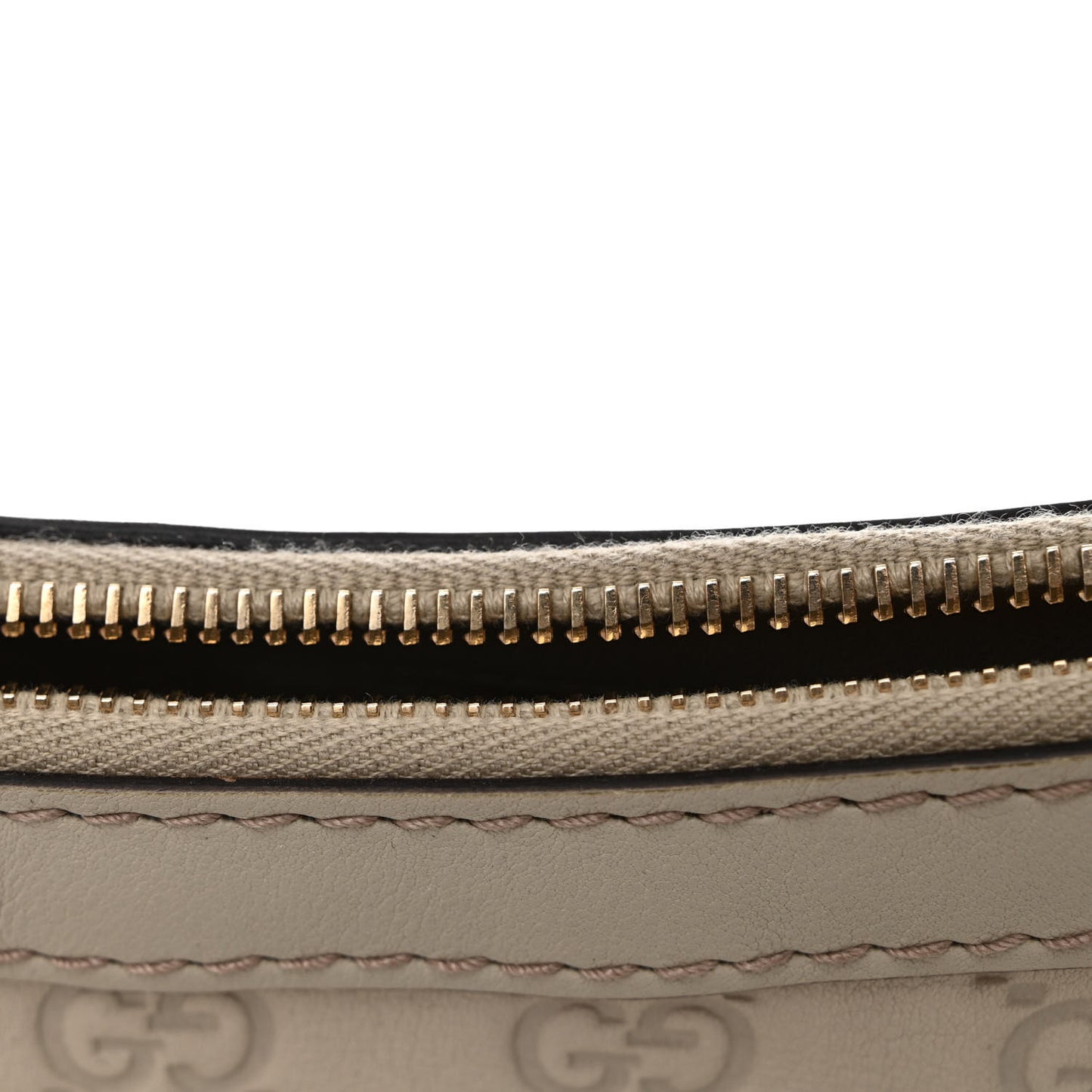 Guccissima Small Mayfair Bow Detail Shoulder Bag Off White