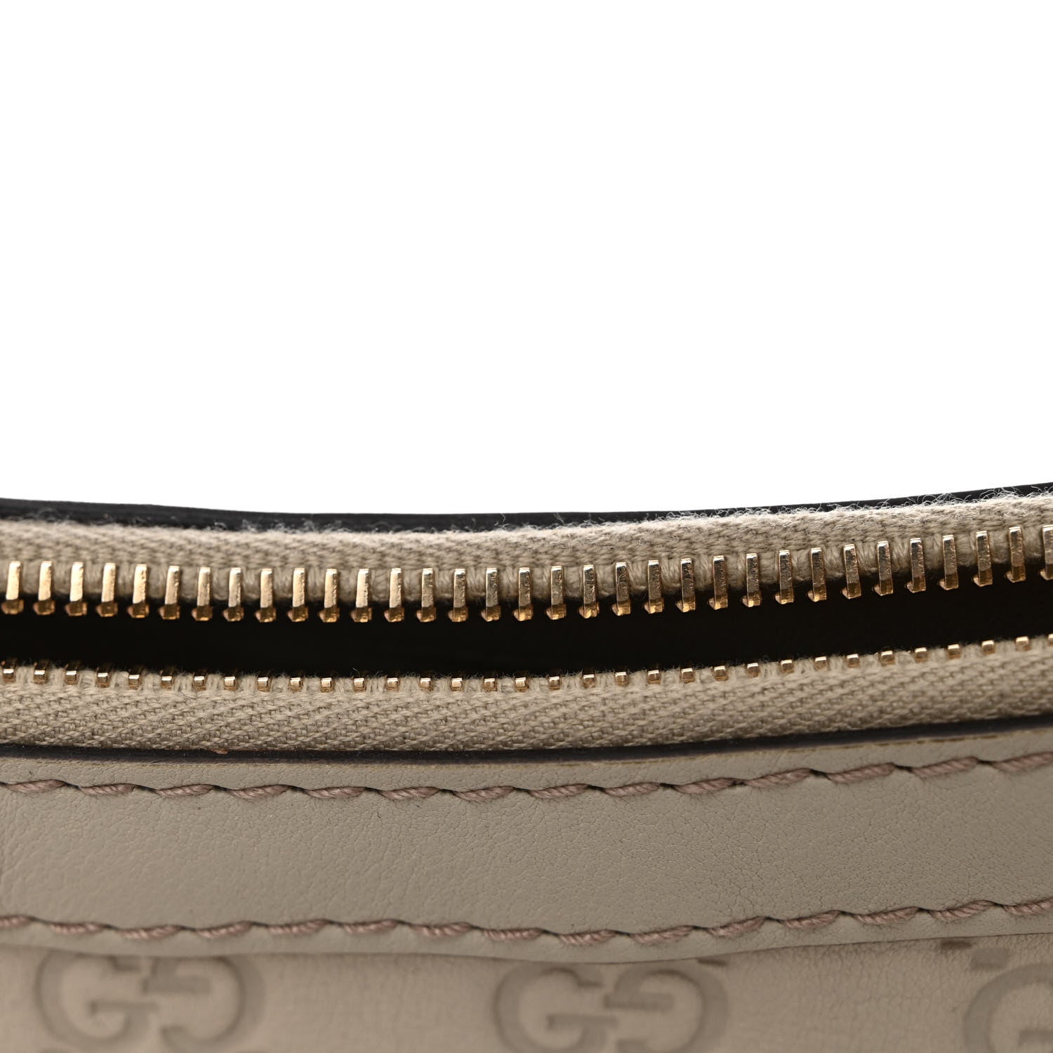 Gucci Guccissima Small Mayfair Bow Detail Shoulder Bag Off White 12 of 12