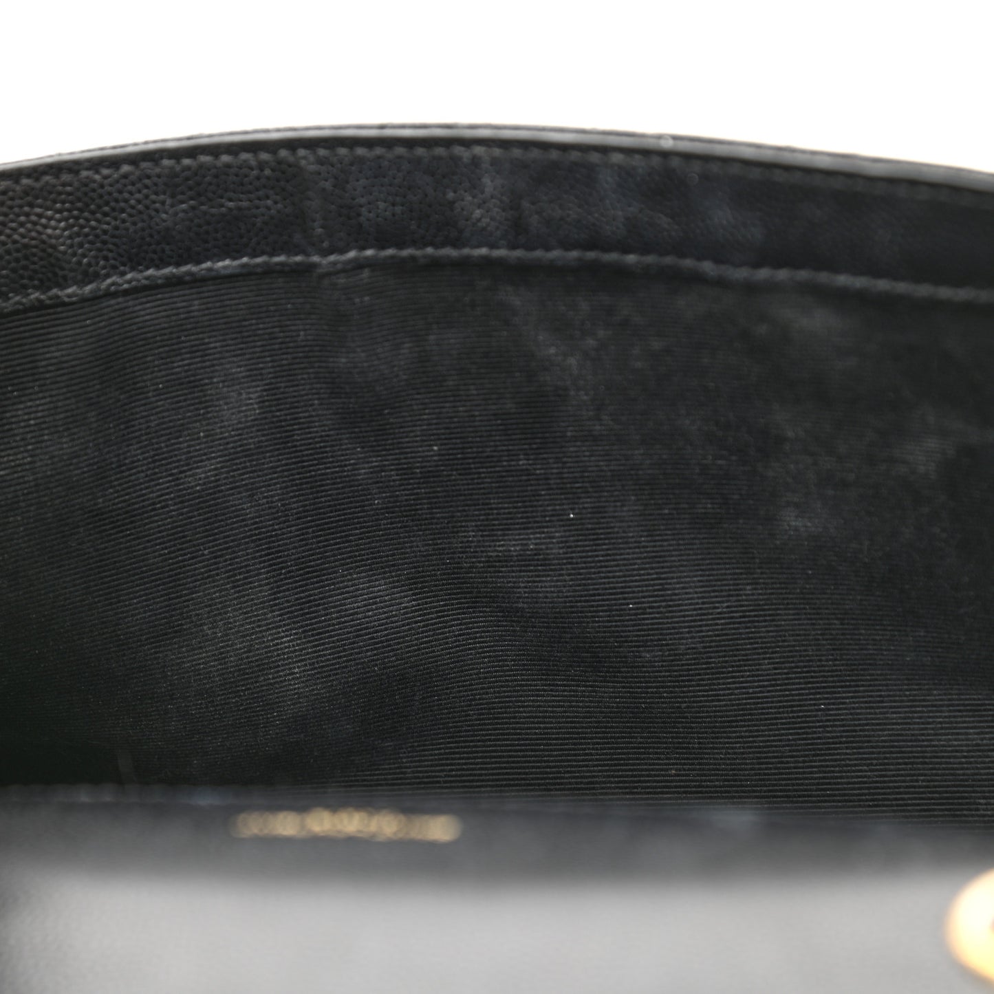 Grain De Poudre Textured Mixed Matelasse Triquilt Small Monogram Satchel Black