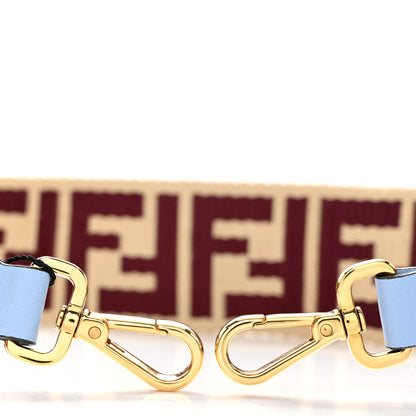 Fendi Ribbon Vitello King FF 1974 Adjustable Strap You Blue 5 of 5