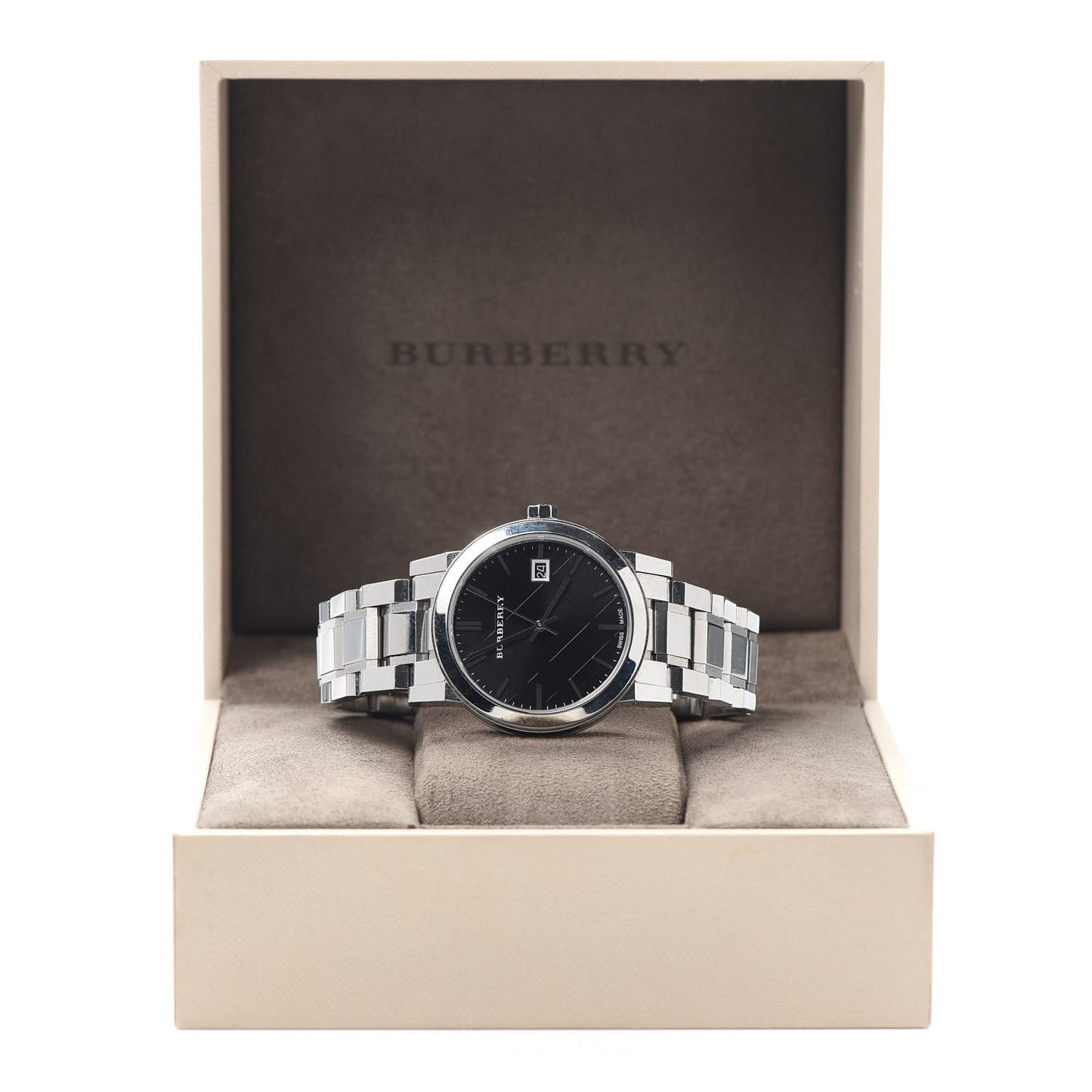 Stainless Steel 34mm The City Quartz Watch Black BU9101