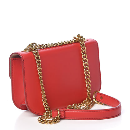 Alexander McQueen Calfskin Small Insignia Chain Flap Red 3 of 10