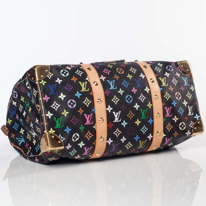 Louis Vuitton Monogram Multicolor Keepall 45 Black 4 of 10