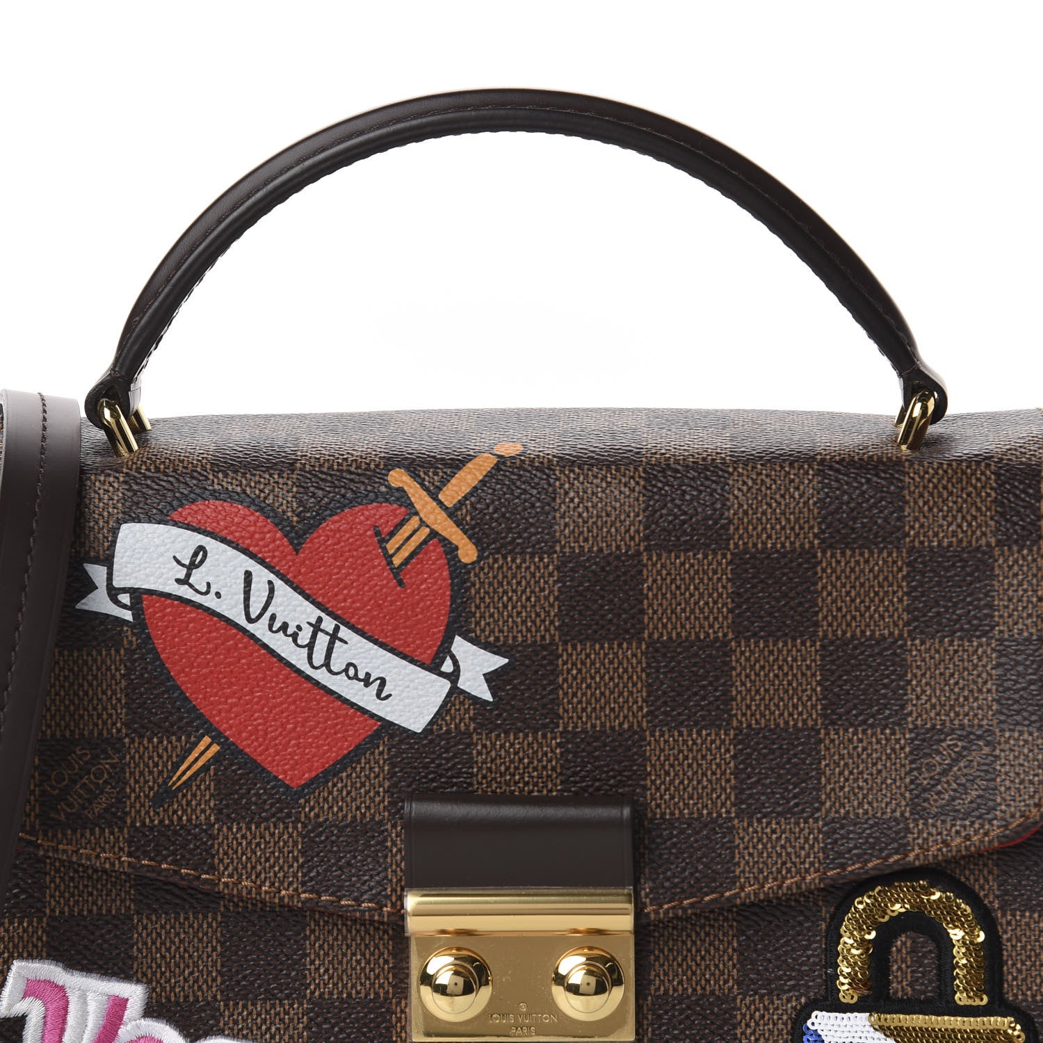 Louis Vuitton Damier Ebene Patches Croisette 10 of 10