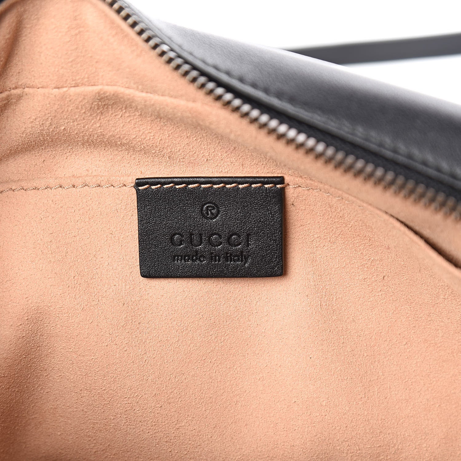 Gucci Calfskin Matelasse Small GG Marmont Chain Shoulder Bag Black 6 of 10