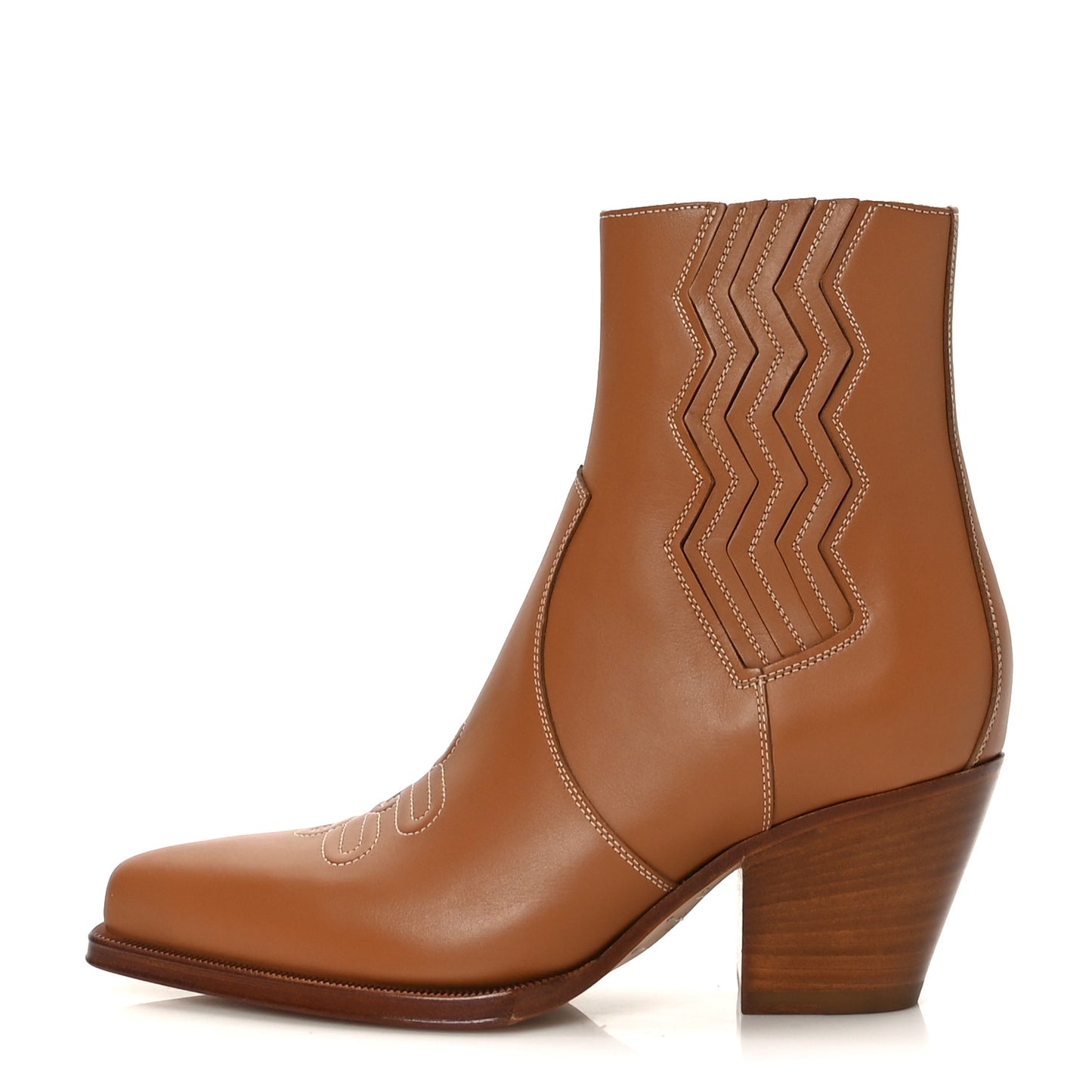 Calfskin Womens Vegas Ankle Boot 38 Naturel