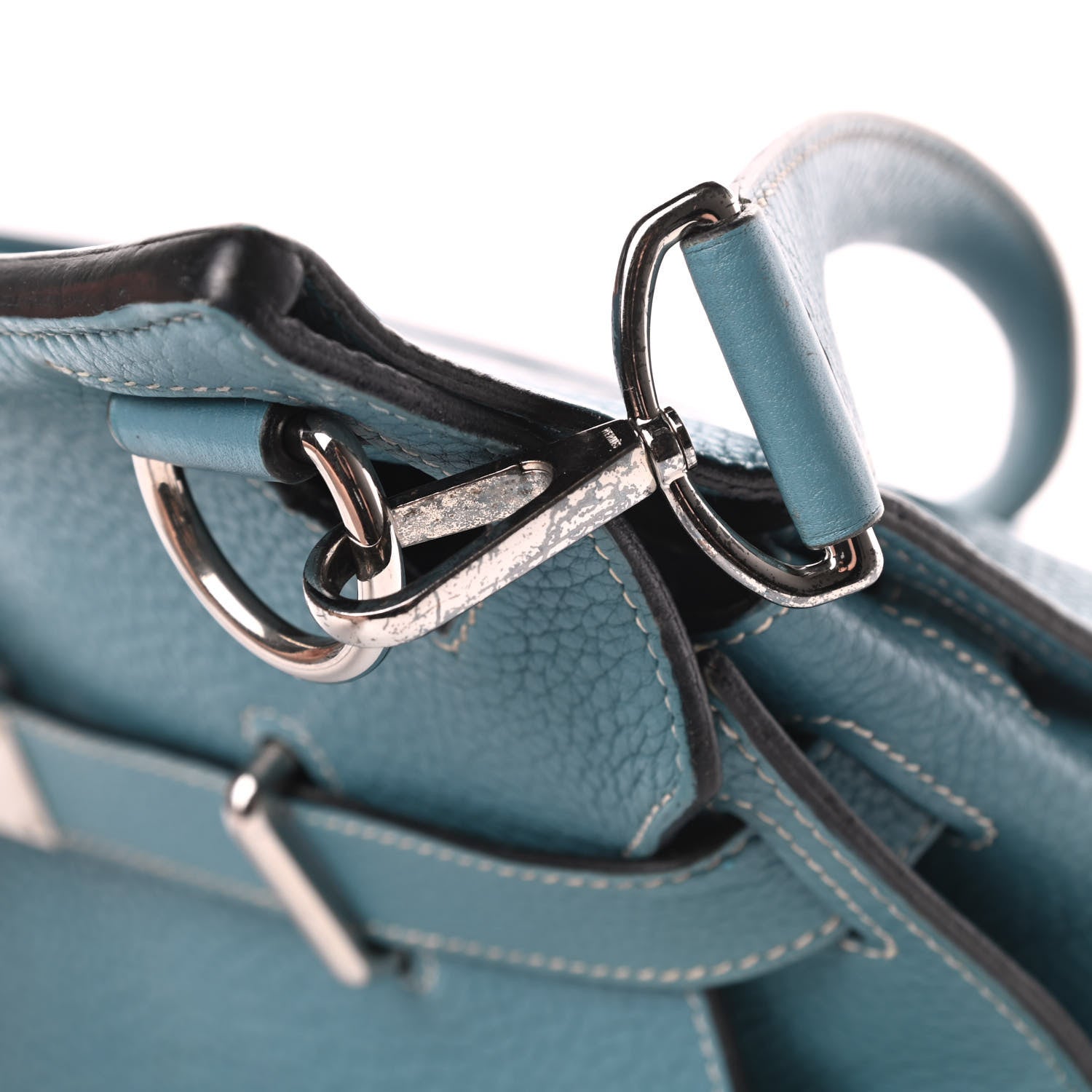 Hermes Taurillon Clemence Jypsiere 37 Blue Jean 14 of 15