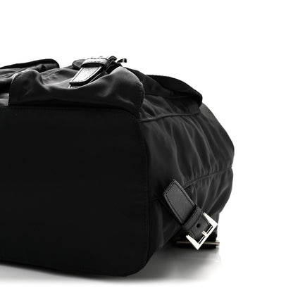 Prada Tessuto Nylon Saffiano Medium Backpack Black 9 of 9