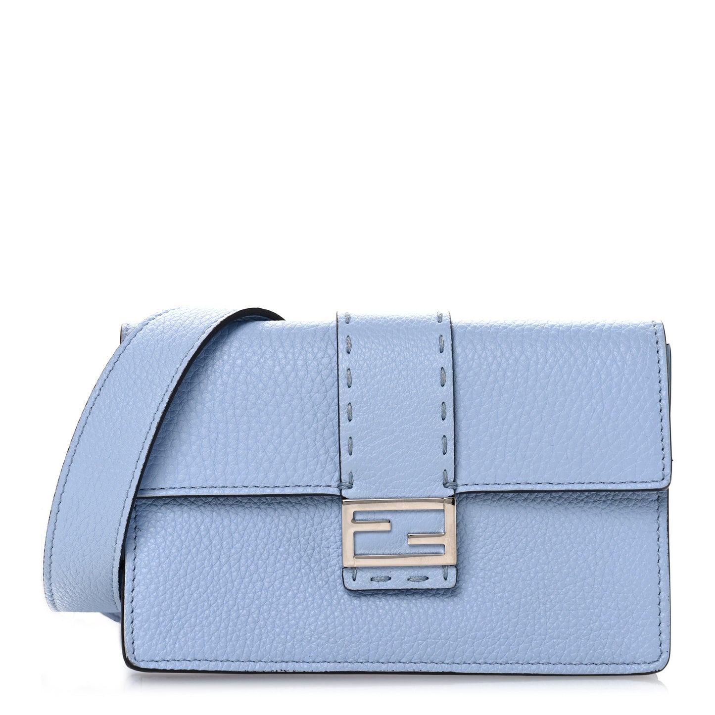Cuoio Romano Selleria Baguette Belt Pouch Azzurro Sky