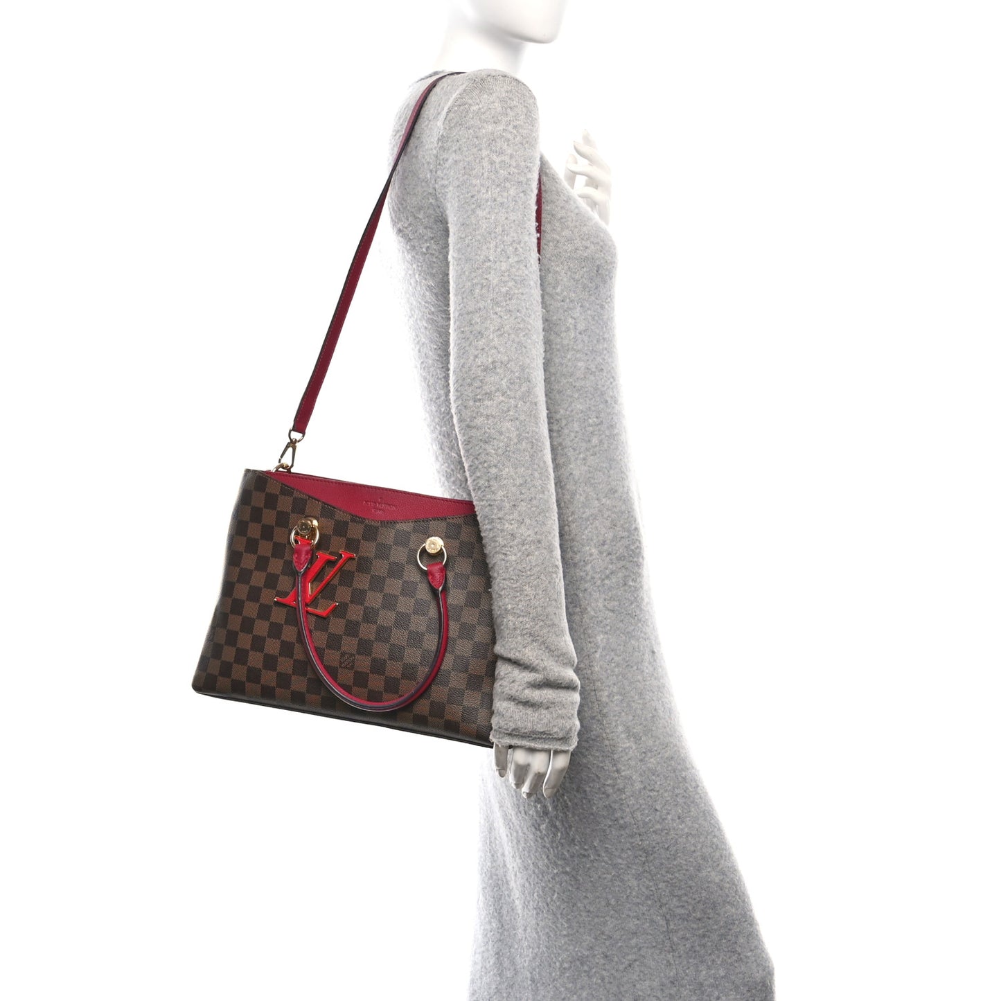 Damier Ebene LV Riverside Lie De Vin