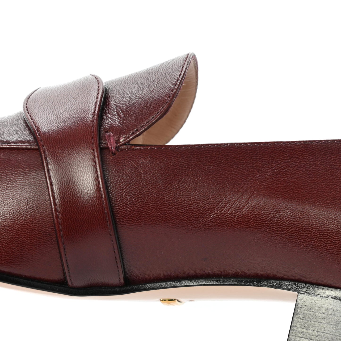 Malaga Kid Womens GG Marmont Loafers 38 Vintage Bordeaux