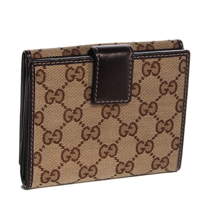 Gucci Monogram New Britt French Wallet Dark Brown 3 of 8