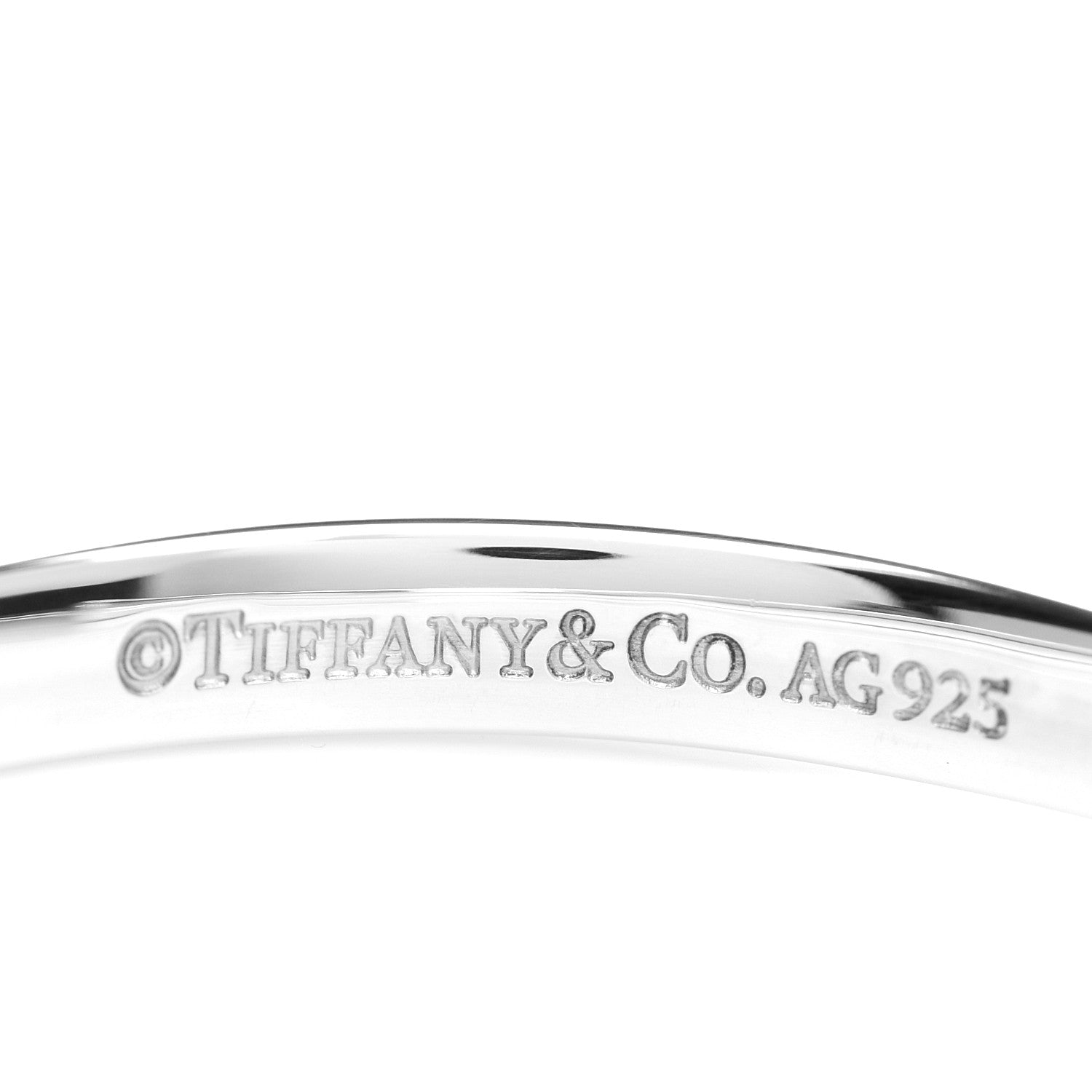 Tiffany Sterling Silver Narrow 1837 Cuff Bracelet 3 of 3