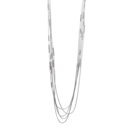 David Yurman Sterling Silver Willow Five-Row Chain Necklace 1 of 7