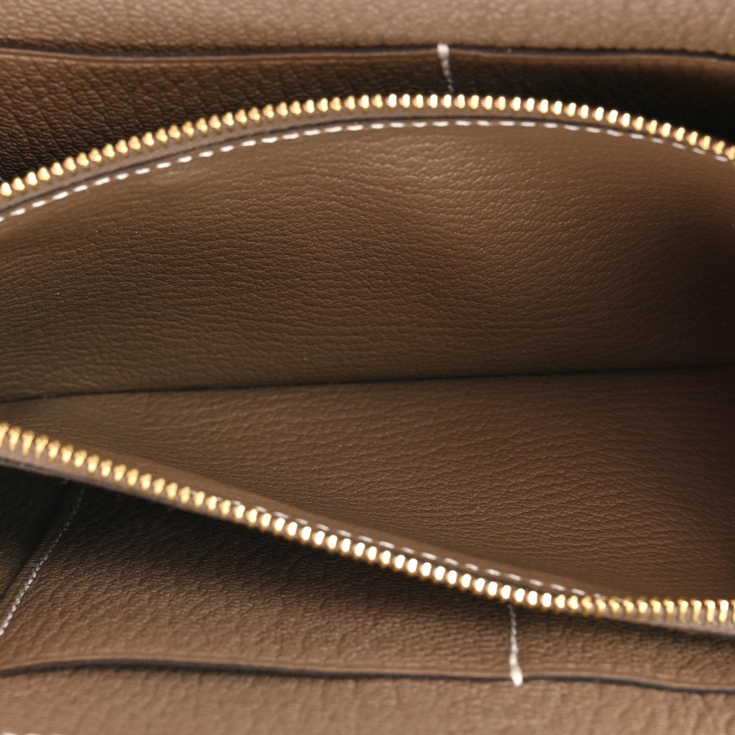 Hermes Chevre Mysore Kelly To Go Wallet Etoupe 5 of 14