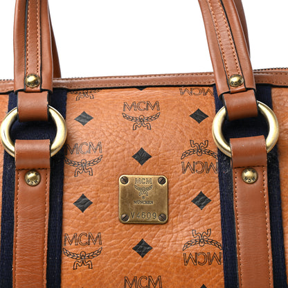 MCM Visetos Boston Bag Cognac 9 of 9