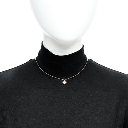 Van Cleef & Arpels 18K Rose Gold Carnelian Sweet Alhambra Pendant 2 of 5