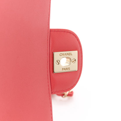 Chanel Lambskin Chevron Quilted Mini Rectangular Flap Pink 7 of 12
