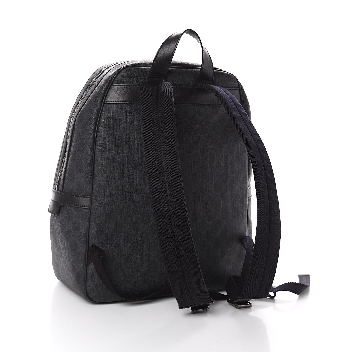 GG Supreme Monogram Medium Day Backpack Grey Black