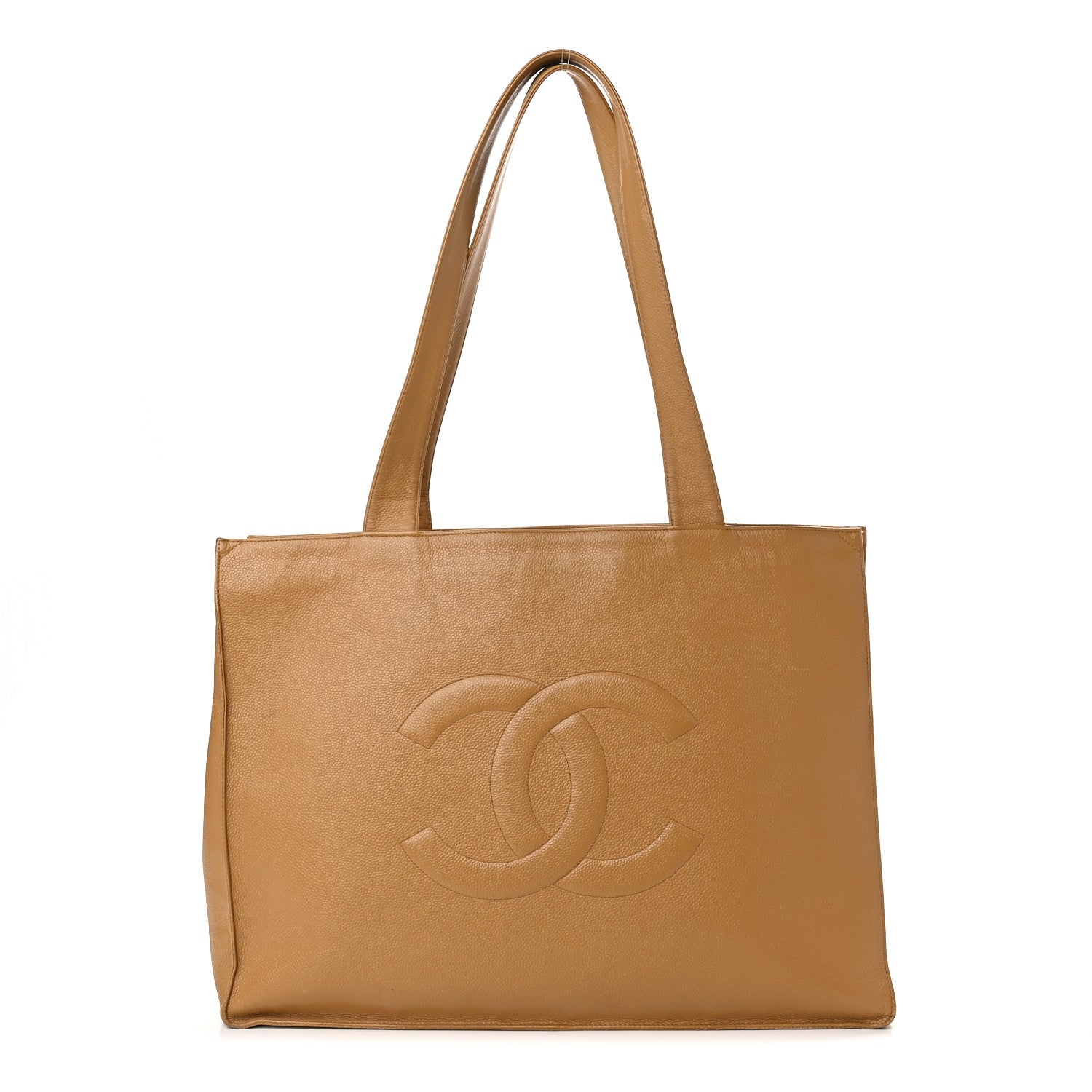 Chanel Caviar CC Tote Beige 1 of 16