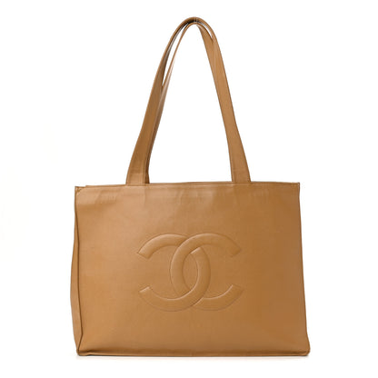Chanel Caviar CC Tote Beige 1 of 16