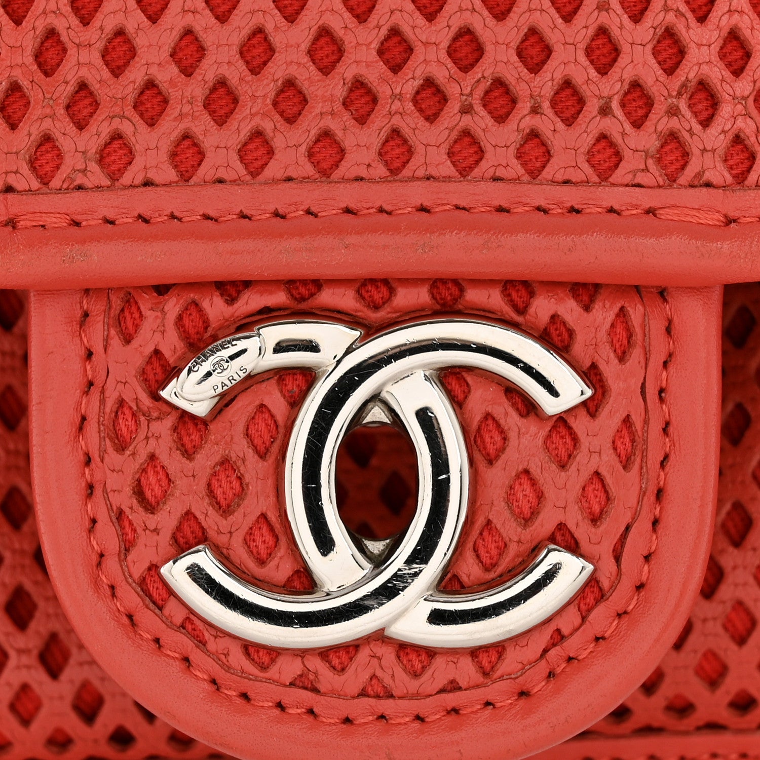 Chanel Perforated Calfskin Large Up In The Air Flap Red 12 of 14
