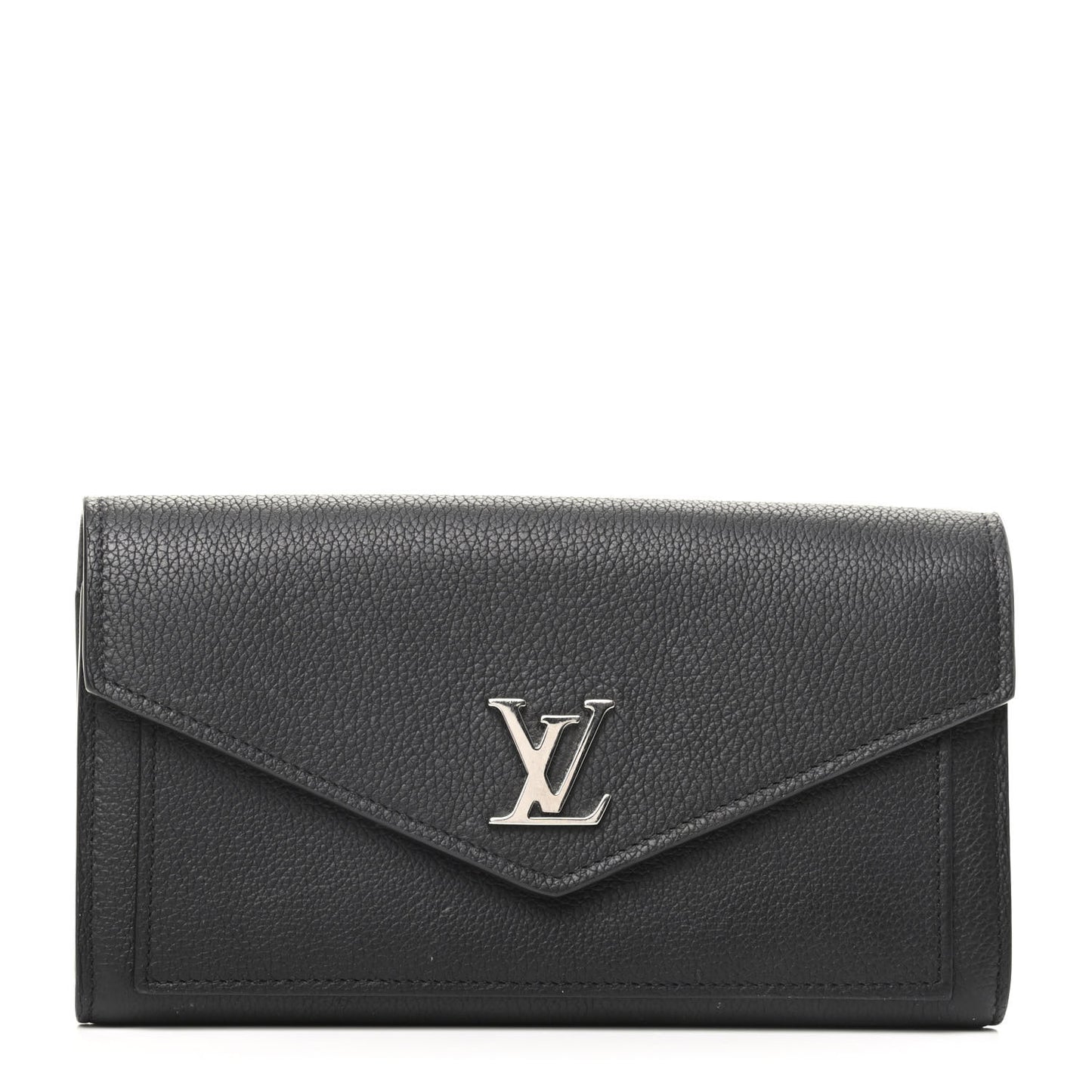 Soft Calfskin My Lockme Wallet Black