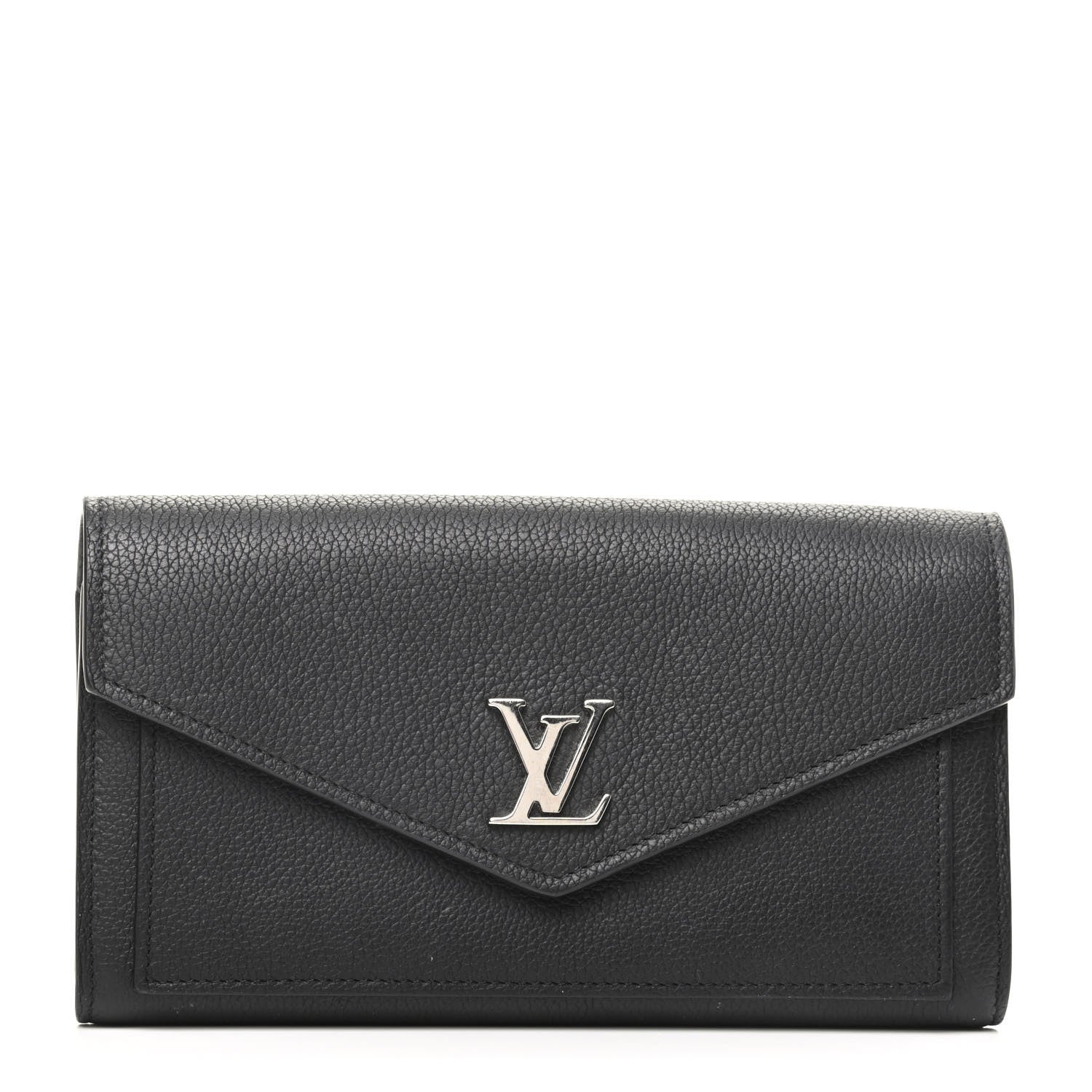 Louis Vuitton Soft Calfskin My Lockme Wallet Black 1 of 7
