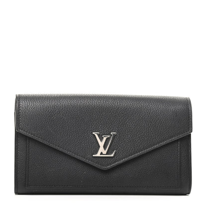 Louis Vuitton Soft Calfskin My Lockme Wallet Black 1 of 7