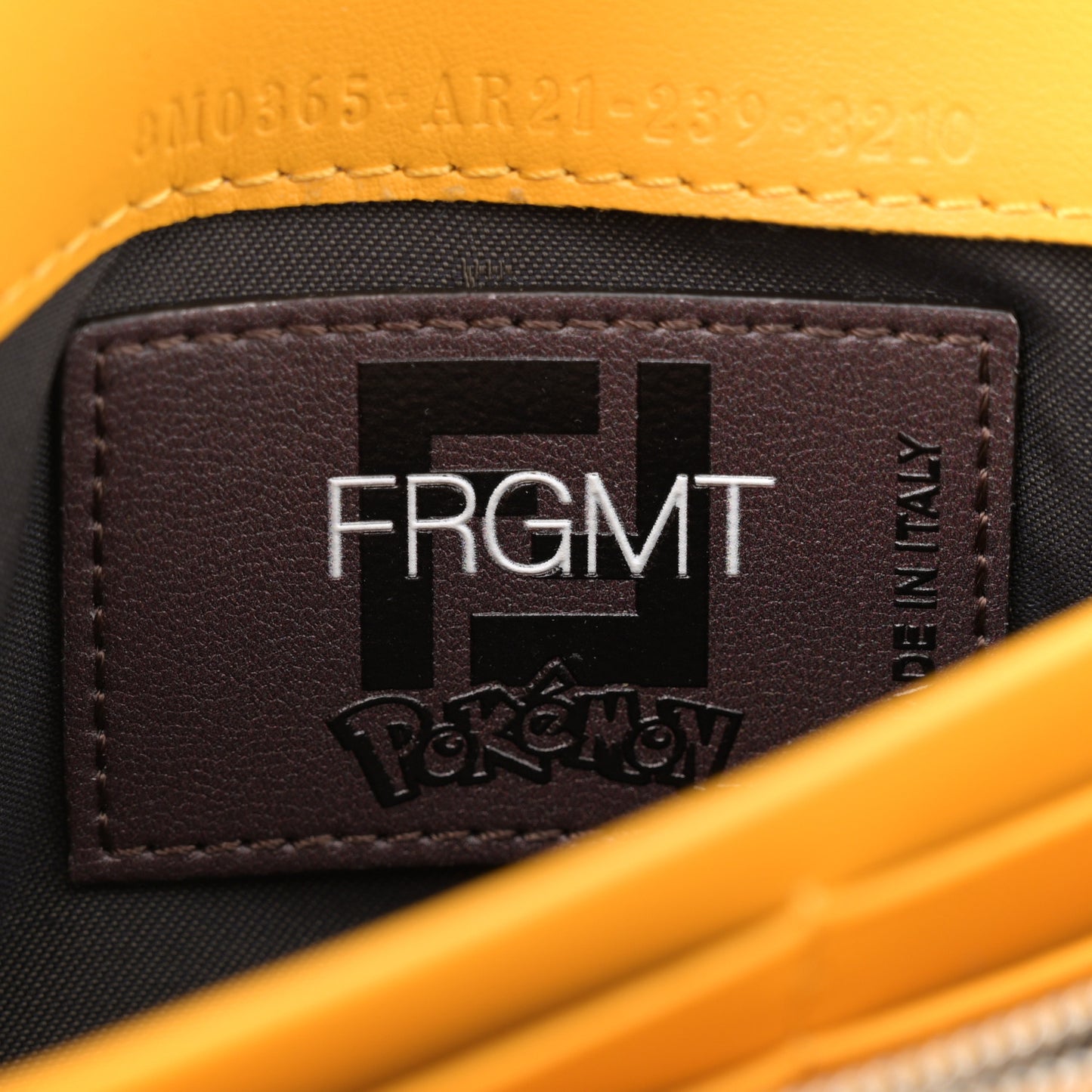 X FRGMT X POKEMON Glazed Fabric FF Pokemon Print Continental Wallet On Chain Tobacco Moro Giallo Tobacco Moro Giallo