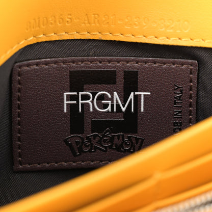 Fendi X FRGMT X POKEMON Glazed Fabric FF Pokemon Print Continental Wallet On Chain Tobacco Moro Giallo Tobacco Moro Giallo 6 of 11