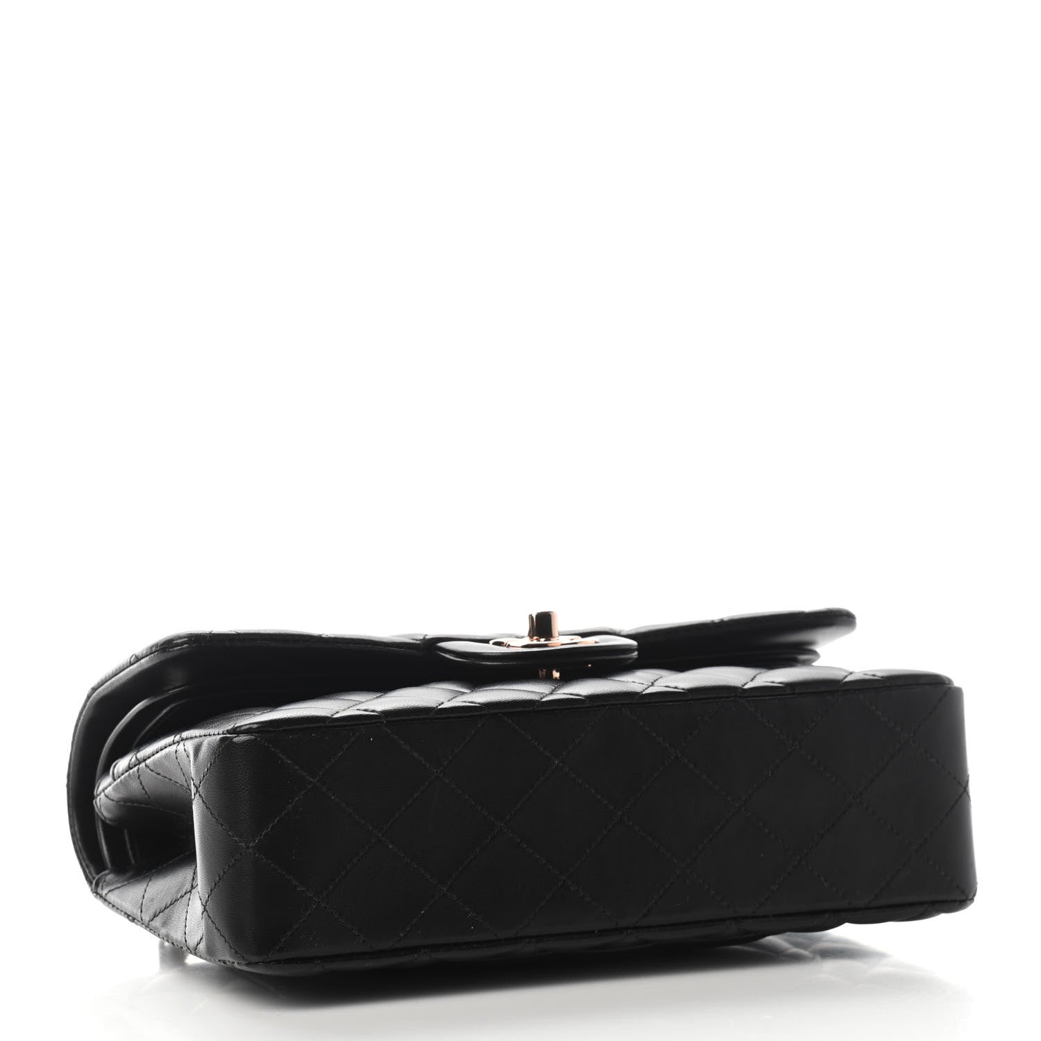 Chanel Lambskin Quilted Small Double Flap Black 3 of 8
