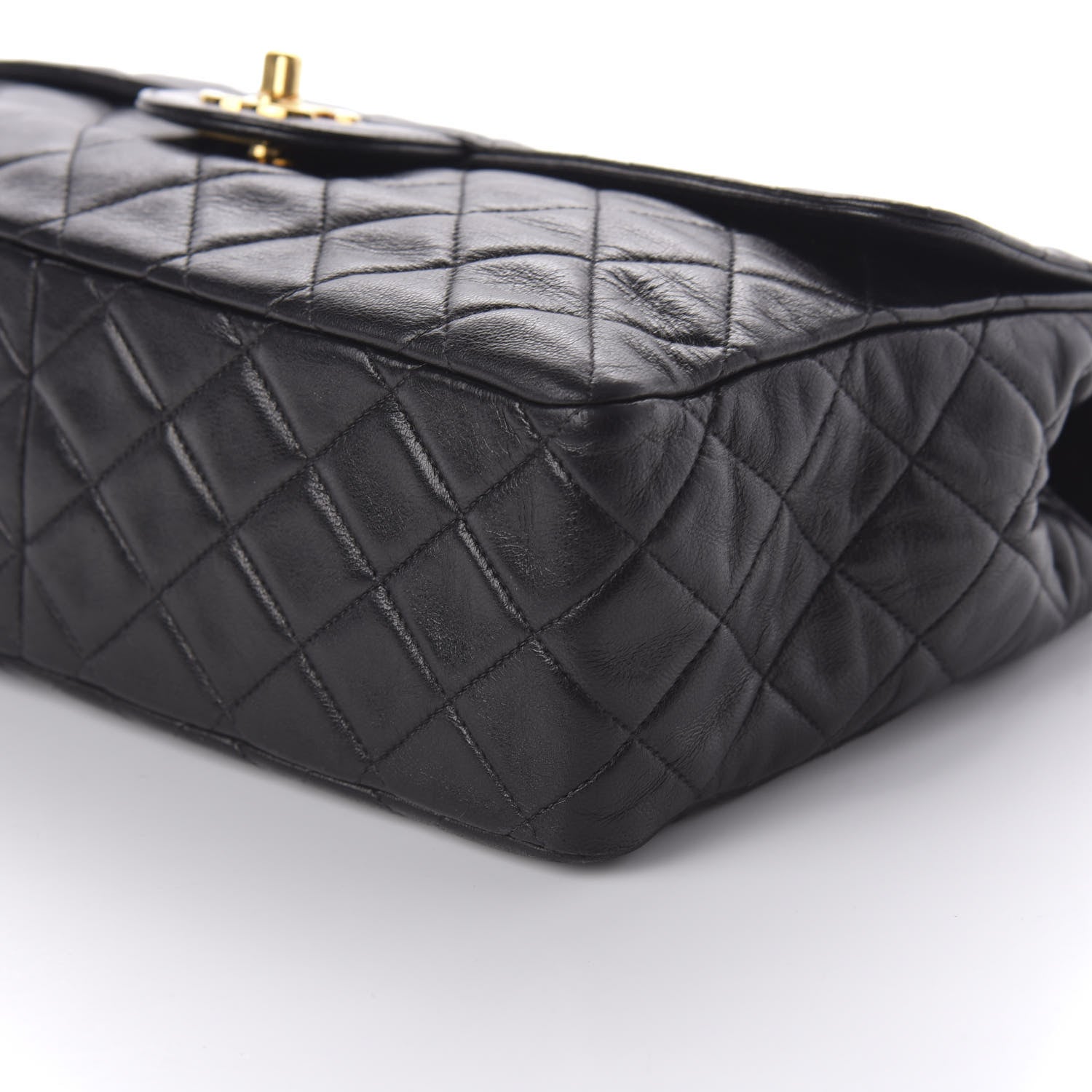 Chanel Lambskin Quilted Medium Single Flap Black 7 of 12