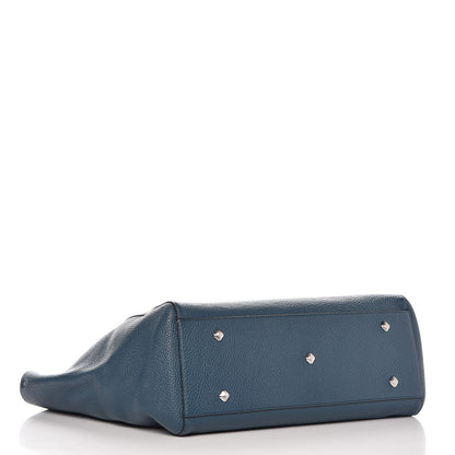 MCM Grained Calfskin Medium Reversible Wandel Tote Blue 5 of 14