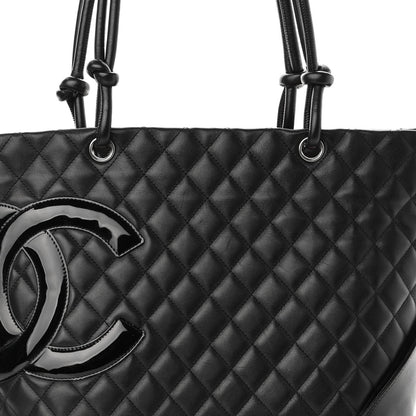 Chanel Calfskin Quilted Large Cambon Tote Black 8 of 11