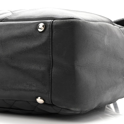 Chanel Calfskin Quilted Large Cambon Flap Black 10 of 11