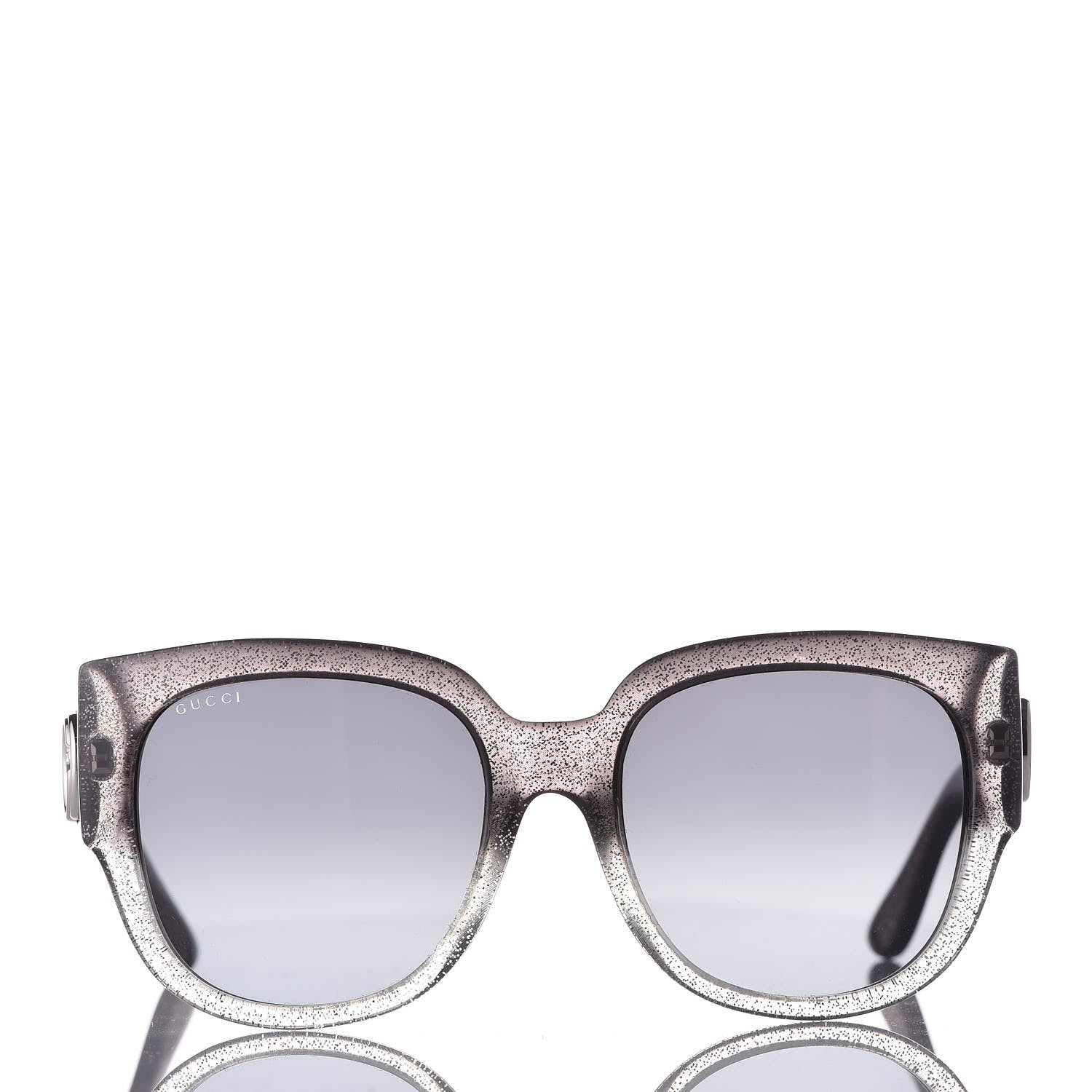Gucci Glitter Square Optyl Sunglasses 3836/F/S Gray Silver 2 of 6