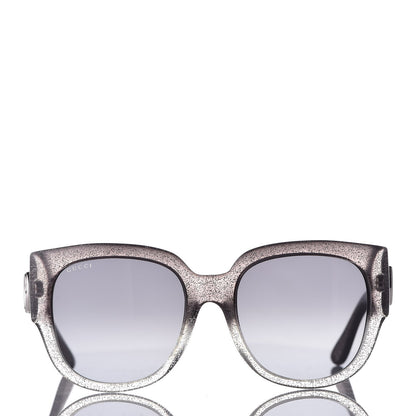 Gucci Glitter Square Optyl Sunglasses 3836/F/S Gray Silver 2 of 6