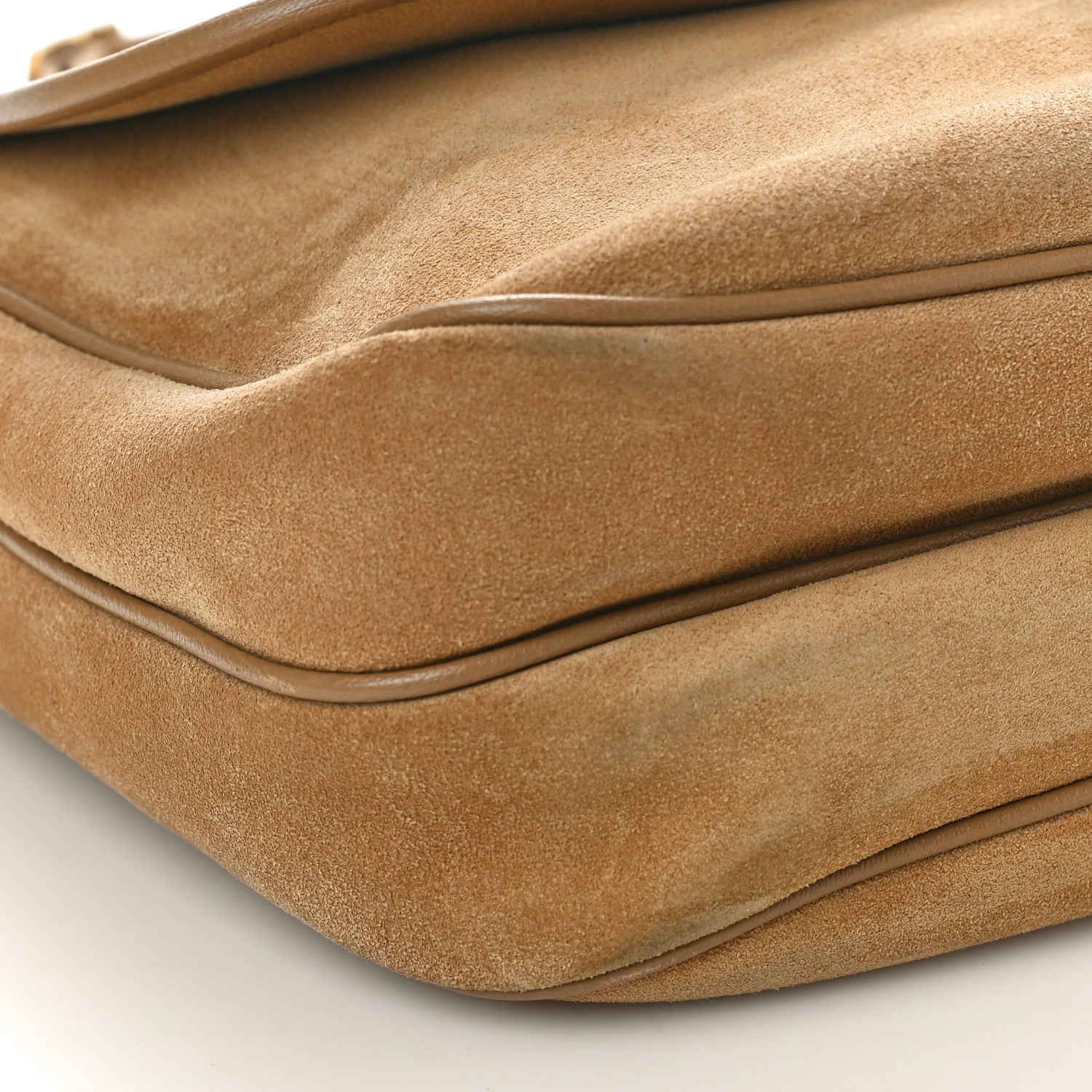 Saint Laurent Suede Sorbonne Medium Shoulder Bag Natural Tan 10 of 11