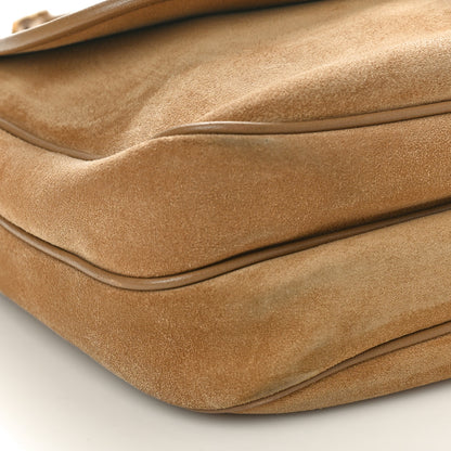 Saint Laurent Suede Sorbonne Medium Shoulder Bag Natural Tan 10 of 11