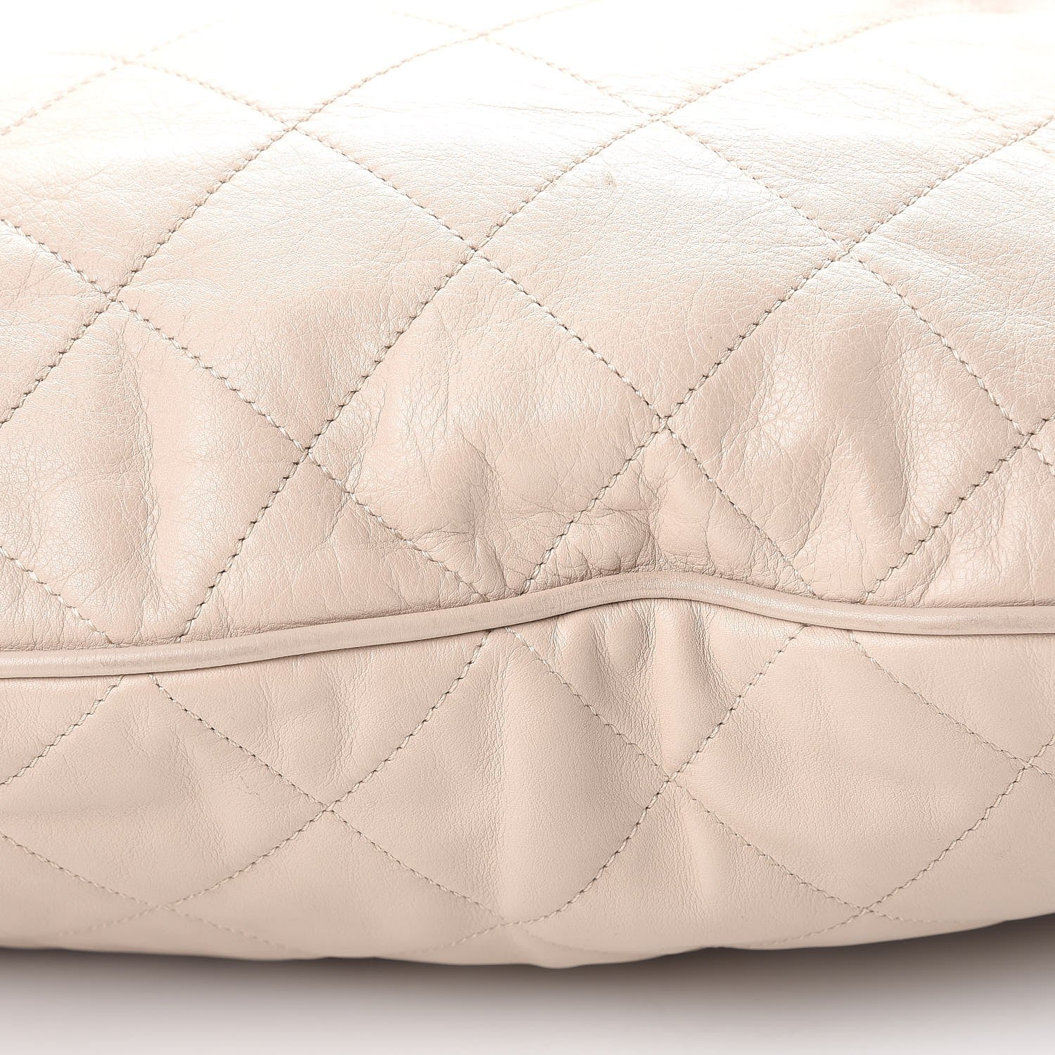 Chanel Calfskin Coco Pleats Hobo Beige 11 of 12