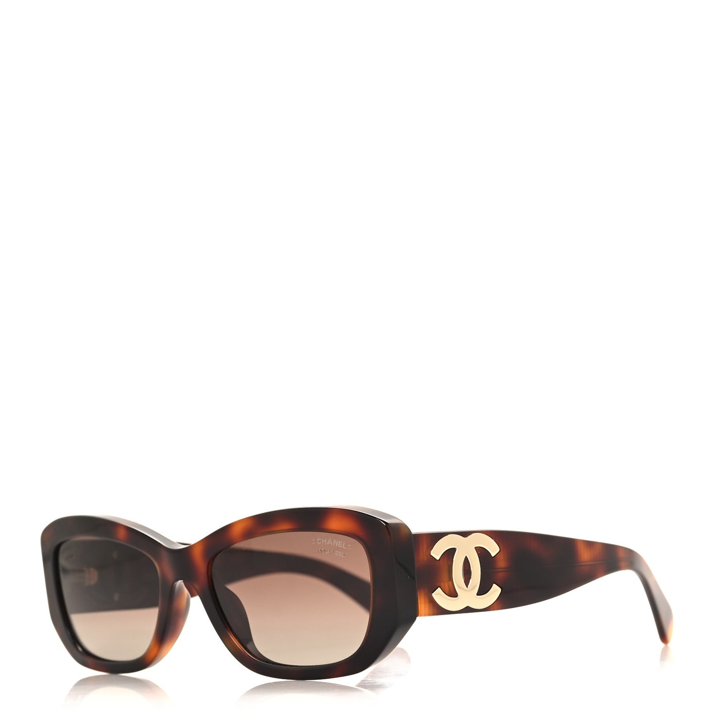 Acetate Polarized Rectangle Sunglasses 5493-A Tortoise