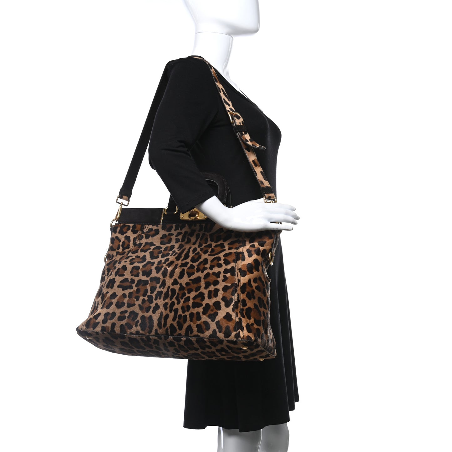 Cavallino Leopard Print Tote Sabbia Moro