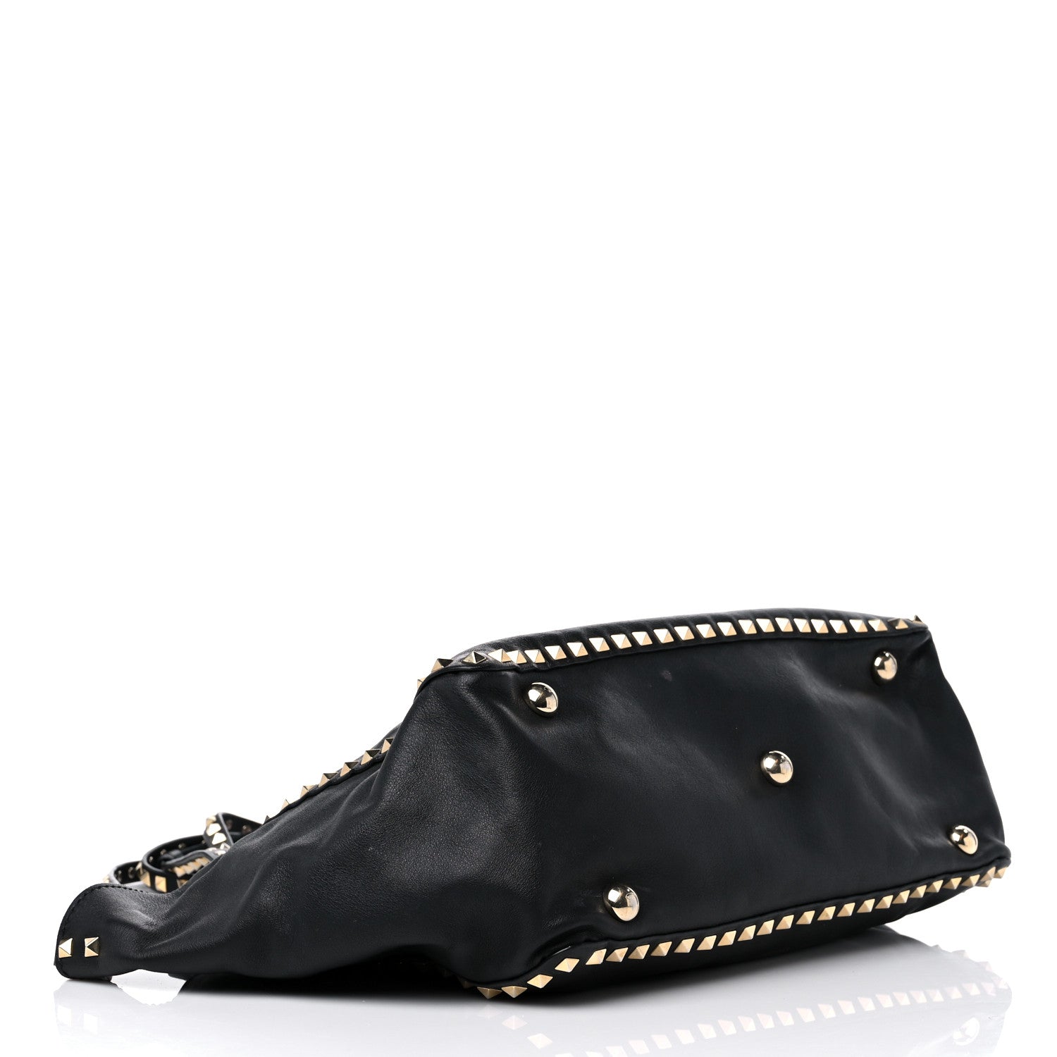 Valentino Garavani Vitello Medium Rockstud Tote Black 3 of 24