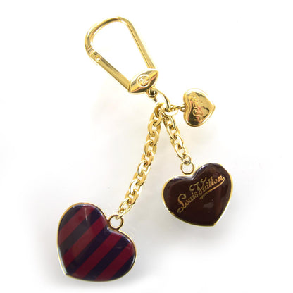 Louis Vuitton Rayures Coeur Bag Charm Key Holder Amarante 1 of 6