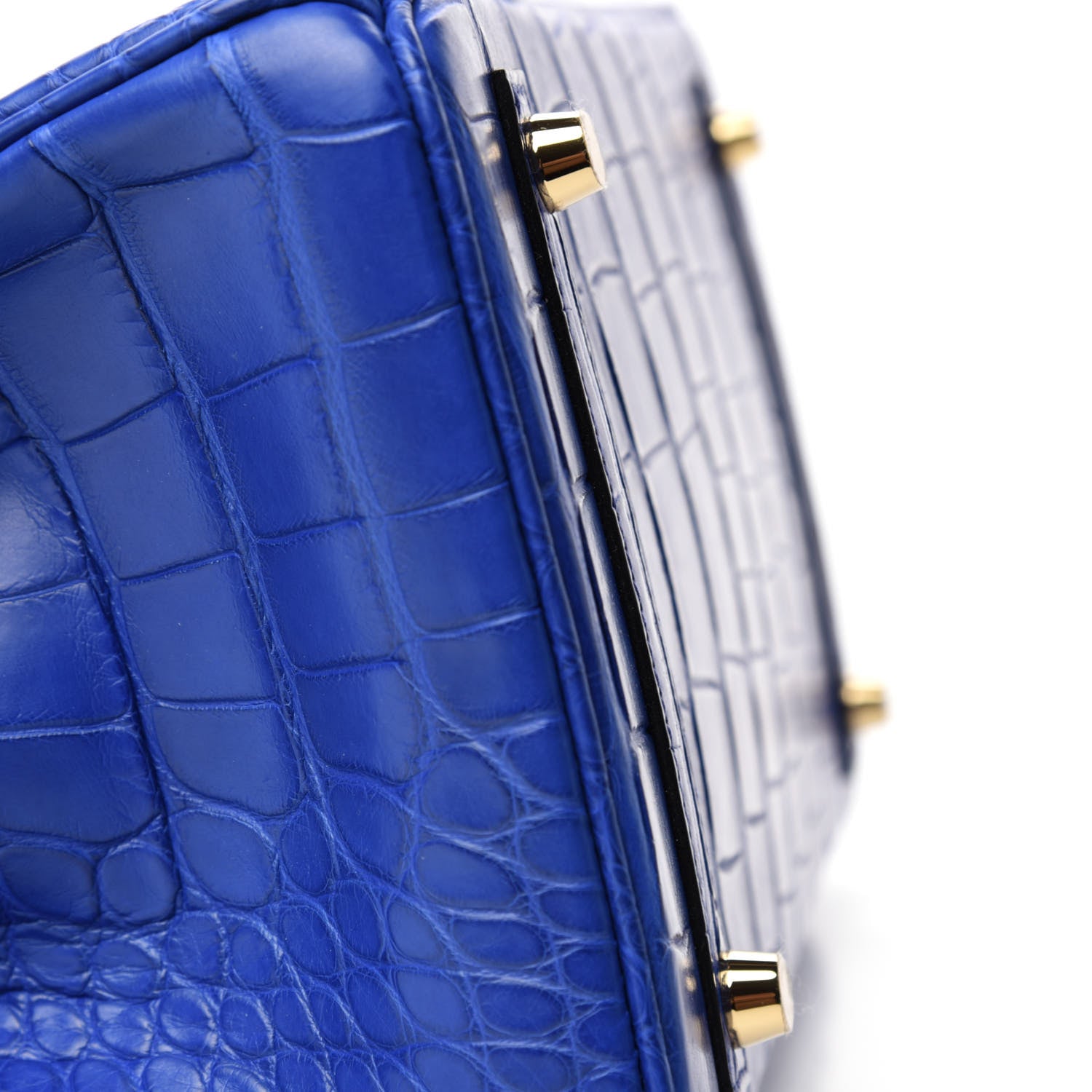 Hermes Matte Alligator Birkin 30 Bleu Electrique 7 of 34