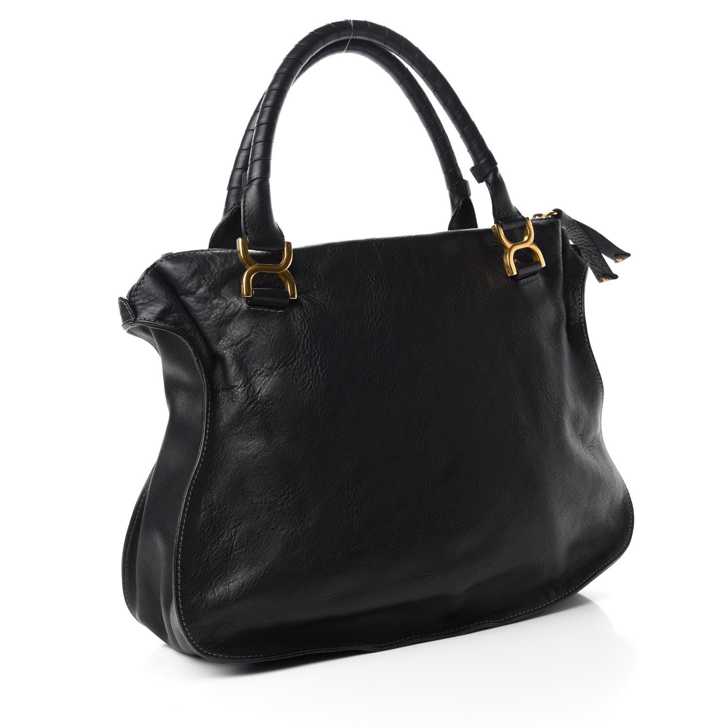 Chloe Calfskin Large Marcie Satchel Black 3 of 10