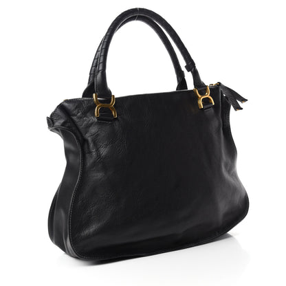 Chloe Calfskin Large Marcie Satchel Black 3 of 10
