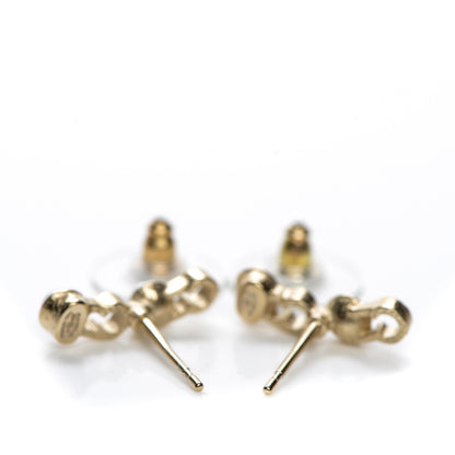 Chanel Pearl Coco Earrings Gold 3 of 4