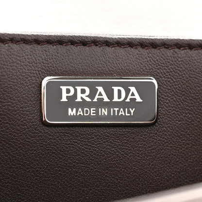 Prada Soft Calfskin Impunture Diagramme Cahier Bag Bambu 6 of 9